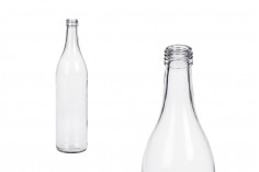 Стъклена бутилка за ракия или вино 700 мл (PP 28)