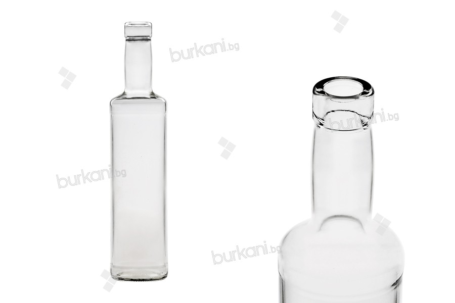 Стъклена бутилка за ракия 500 мл 