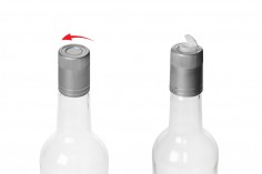 Su ve içecekler için şeffaf 700 ml cam şişe (Guala tipi)