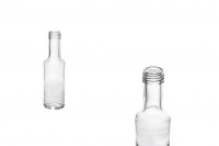 Стъклена прозрачна бутилка 100 мл на винт, за ракия или вино