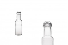 Стъклена прозрачна бутилка 100 мл 