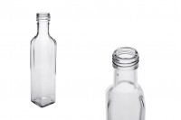 Стъклена прозрачна бутилка 250 мл  PP31,5 Мараска - 35 бр. 
