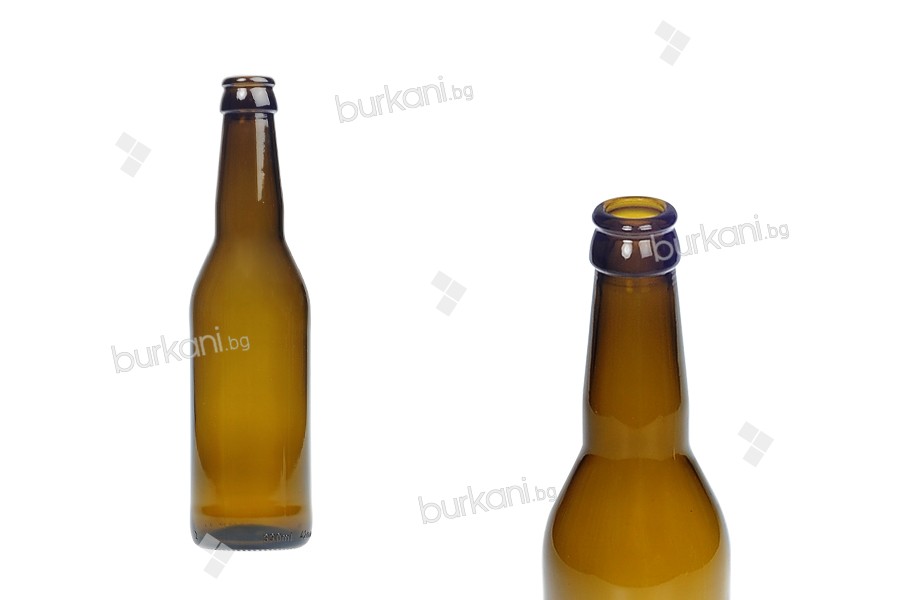 Стъклена бутилка 330 мл за бира 