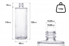 Кръгла бутилка за парфюм  100 ml (18/415)