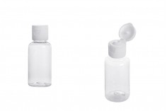 Flip top  kapaklı 35 ml plastik şişe - 12  adetlik paket