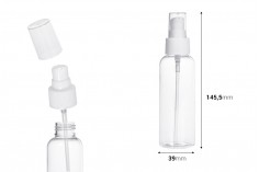 Пластмасови PET бутилки 100 мл за крем - 12 бр. 
