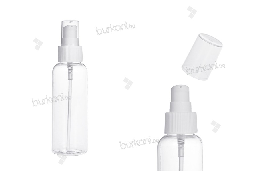 Пластмасови PET бутилки 100 мл за крем - 12 бр. 