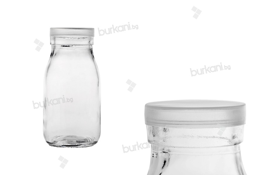 Стъклена бутилка 200 мл с капачка пластмасова 