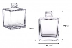 Стъклена квадратна бутилка 200 мл  PP28