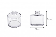 Стъклена цилиндрична бутилка  100 ml PP 28