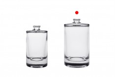Стъклена кръгла бутилка за парфюм 100 мл "Кримп 15 мм" 