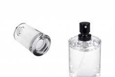 Стъклена кръгла бутилка за парфюм 50 мл с Крим 15мм гърло 