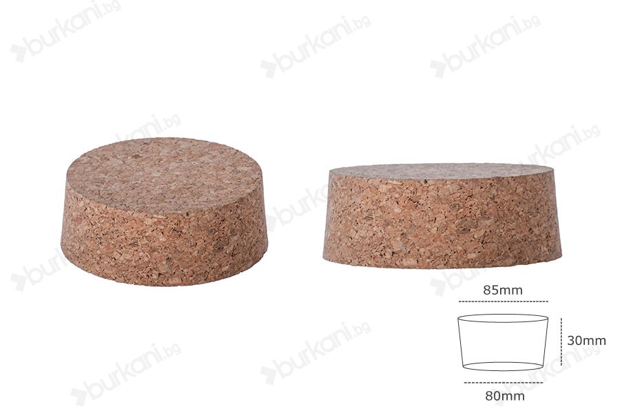 Конусовидни коркови тапи - 30x85/80-изображение_размери