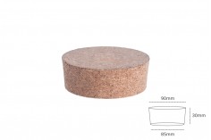 Geniş doğal konik Cork kavanoz 30 x 90/85