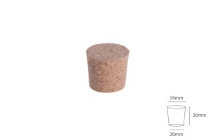 Коркова конусовидна тапа за буркани -  30x35/30-2