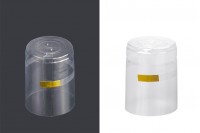 Термосвиваема капсула с размер 37x50 mm прозчна за бутилка с гърло до  37 mm