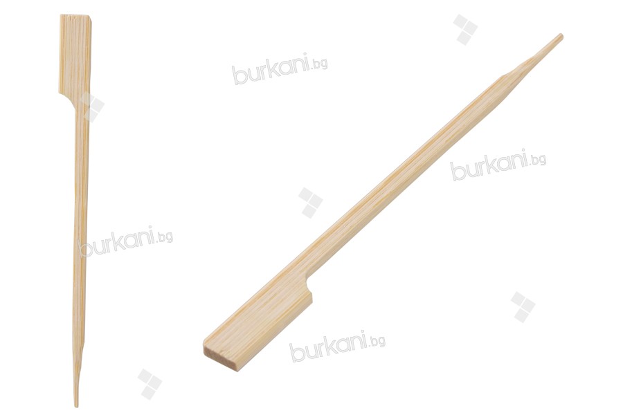 Пръчици - бамбукови сламки 120 мм с дръжка за кетъринг - 200 бр./пакет