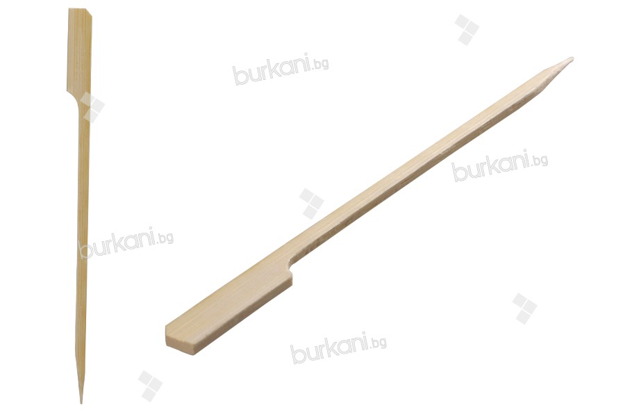 Пръчки - 150 мм бамбукови сламки с дръжка за кетъринг и деликатеси - 200 бр