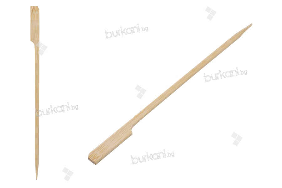 Пръчки - бамбукови сламки 180 мм с дръжка за кетъринг и деликатеси - 200 бр.