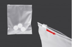 Опаковъчни пластмасови  торбички  250х300 мм полупрозрачни матови с цип (цип) - 100 бр.