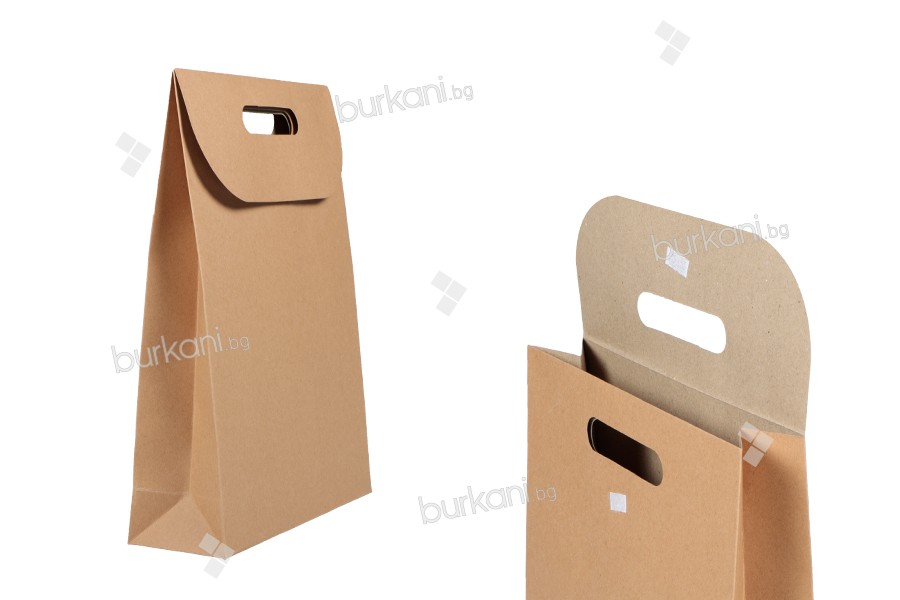 Подаръчна хартиена торбичка с размери   240x80x330 mm