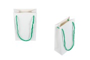 Бяла хартиена подаръчна торбичка с размери 110x60x180 mm - 20 бр. 