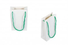 Бяла хартиена подаръчна торбичка с размери 110x60x180 mm - 20 бр. 