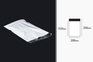 Самозалепващ се плик водоустойчив  PE за куриери с размери 200x350 mm - 100 бр.-изображение_размери