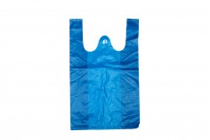 Plastik torba 20 x 32 cm mavi renkte 