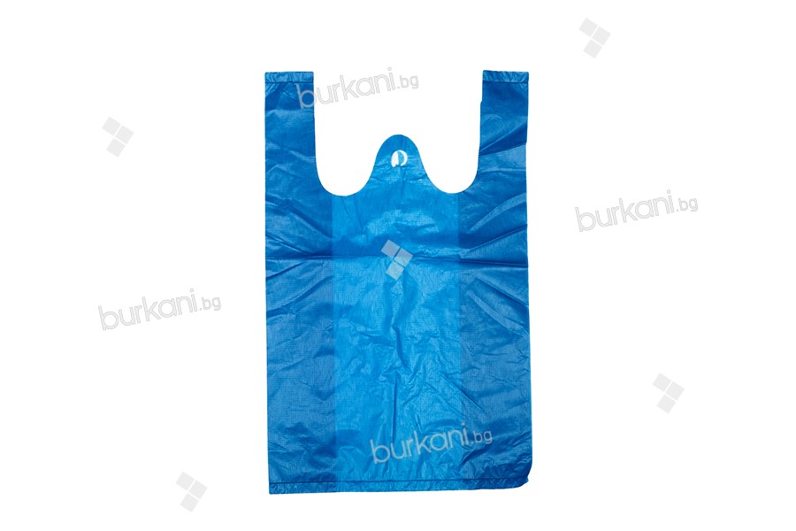 Пластмасова торбичка  20x32 cm синя