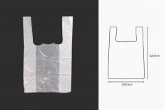 Найлонова торбичка 20х32 см прозрачна - 100 бр