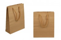 Хартиена кафява подаръчна чанта с размери  160x60x210 с дръжки 