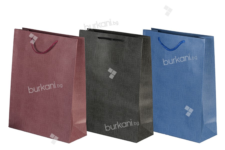 Хартиени торбички с размер 250x100x330 mm в различни цветове