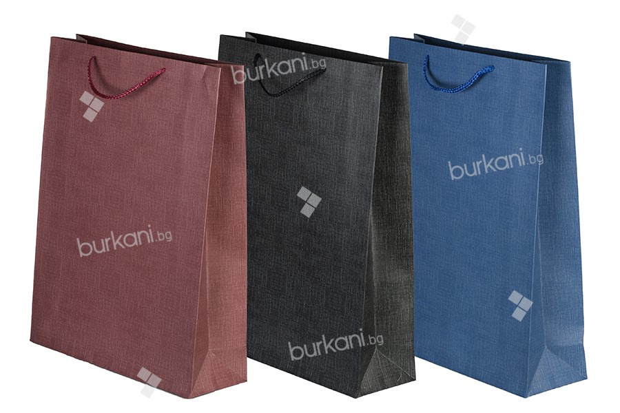 Хартиени цветни торбички с дръжки 315х105х420 мм
