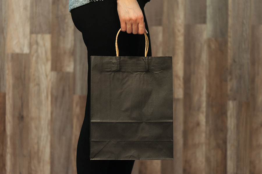 12-524-8 (black with brown handle) [383] 