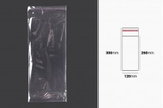 Самозалепваща се торбичка с размери 120x300 mm - 1000 бр./пакет 