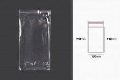 Самозалепваща се торбичка с размери 130x250 mm - 1000 бр./пакет 