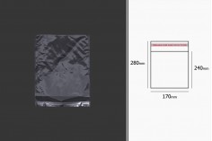 Прозрачни пликове с цип с размери  170x280 mm - 1000 бр. 