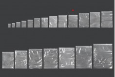 Fermuarlı poşetler 140x200 mm şeffaf plastik - 100 adet
