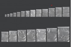 Fermuarlı poşetler 150x220 mm şeffaf plastik - 100 adet