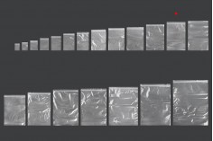 Fermuarlı poşetler 160x230 mm şeffaf plastik - 100 adet