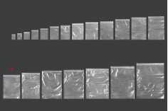 Fermuarlı torbalar 200x285 mm şeffaf plastik - 100 adet