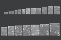 Fermuarlı torbalar 250x355 mm şeffaf plastik - 100 adet