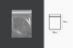 Пластмасови пликове с цип  50x70 mm  - 500 бр.