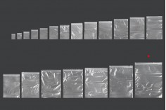 Fermuarlı poşetler 350x450 mm şeffaf plastik - 100 adet