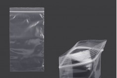 140x250 mm şeffaf plastik fermuarlı çantalar - 100 adet