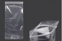 140x300 mm şeffaf plastik fermuarlı çantalar - 100 adet