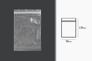 Пластмасови пликове с цип  90x130 mm  - 500 бр.-изображение_размери