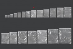 Fermuarlı torbalar 120x170 mm şeffaf plastik - 100 adet