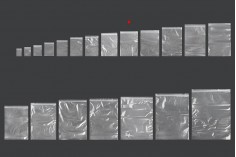 Прозрачни пластмасови торбички с цип  130x190 mm - 100 бр.